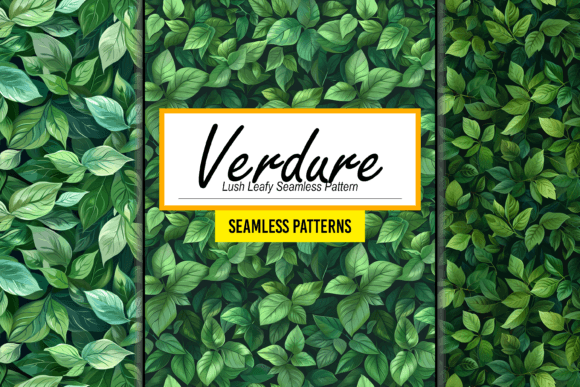 Download Green Lush Leafy Seamless Pattern Art - Premium Resources
